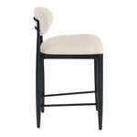 Riccio Performance Fabric Upholstered Stool in Beige