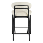Riccio Performance Fabric Upholstered Stool in Beige