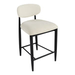 Riccio Performance Fabric Upholstered Stool in Beige