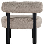 Ambre Vegan Shearling Fabric Upholstered Accent Chair (33065-) in Beige