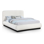 Rigby Boucle Fabric Upholstered King Bed in Cream