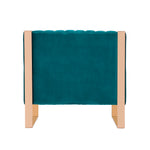 Trillium Velvet Lounge Chair in Teal