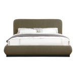 Rigby Boucle Fabric Upholstered King Bed in Olive