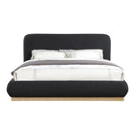 Rigby Boucle Fabric Upholstered Queen Bed in Black