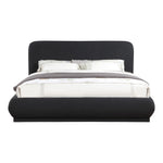 Rigby Boucle Fabric Upholstered Queen Bed in Black