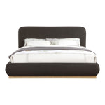 Rigby Boucle Fabric Upholstered Queen Bed in Brown