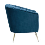 Rosemont Velvet Accent Armchair in Blue