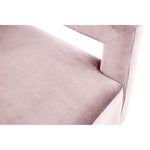 Armani Velvet Upholstered Accent Chair in Pink