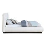 Rigby Boucle Fabric Upholstered Queen Bed in Cream