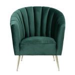 Rosemont Velvet Accent Armchair in Green