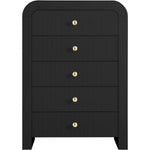 Artisto Ash Veneer Chest in Black