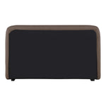 Rigby Linen Textured Fabric Upholstered Queen Bed in Brown