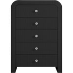 Artisto Ash Veneer Chest in Black