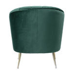 Rosemont Velvet Accent Armchair in Green