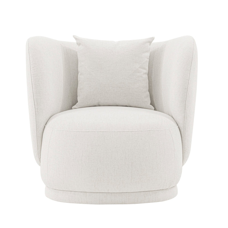 Siri Upholstered Lounge Chair in Cream