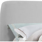 Rigby Linen Textured Fabric Upholstered Queen Bed in Grey