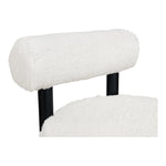 Ambre Vegan Shearling Fabric Upholstered Accent Chair (33065-) in Cream