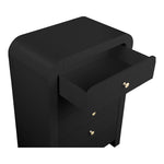 Artisto Ash Veneer Chest in Black