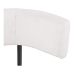 Rivage Linen Textured Fabric Upholstered Dining Chair in Cream