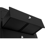 Artisto Ash Veneer Chest in Black