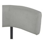 Rivage Linen Textured Fabric Upholstered Dining Chair in Grey