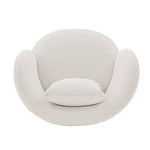 Siri Upholstered Lounge Chair in Cream