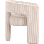 Riz Corduroy Upholstered Accent / Dining Chair in Beige