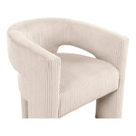 Riz Corduroy Upholstered Accent / Dining Chair in Beige