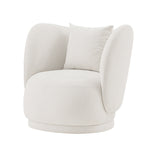 Siri Upholstered Lounge Chair in Cream