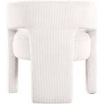 Riz Corduroy Upholstered Accent / Dining Chair in Cream
