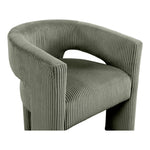 Riz Corduroy Upholstered Accent / Dining Chair in Green