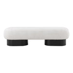 Robertson Boucle Fabric Upholstered Bench in Cream
