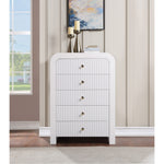 Artisto Ash Veneer Chest in White