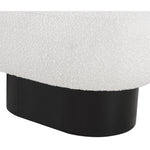 Robertson Boucle Fabric Upholstered Bench in Cream
