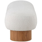 Robertson Boucle Fabric Upholstered Bench in Cream