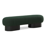 Robertson Boucle Fabric Upholstered Bench in Green