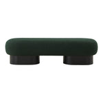 Robertson Boucle Fabric Upholstered Bench in Green