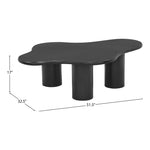 Romaine Iron Coffee Table in Black