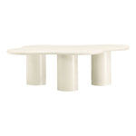 Romaine Iron Coffee Table in Cream