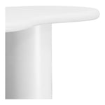 Romaine Iron Coffee Table in White