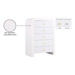 Artisto Ash Veneer Chest in White