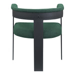 Romeo Boucle Fabric Upholstered Dining Chair in Green