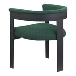 Romeo Boucle Fabric Upholstered Dining Chair in Green