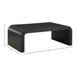 Artisto Ash Veneer Coffee Table in Black