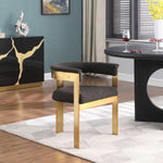 Romeo Boucle Fabric Upholstered Dining Chair in Brown