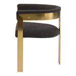 Romeo Boucle Fabric Upholstered Dining Chair in Brown
