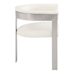 Romeo Vegan Leather Upholstered Dining Chair in Cream