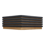 Rory Vegan Leather And Oak Veneer Coffee Table in Black