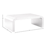 Artisto Ash Veneer Coffee Table in White