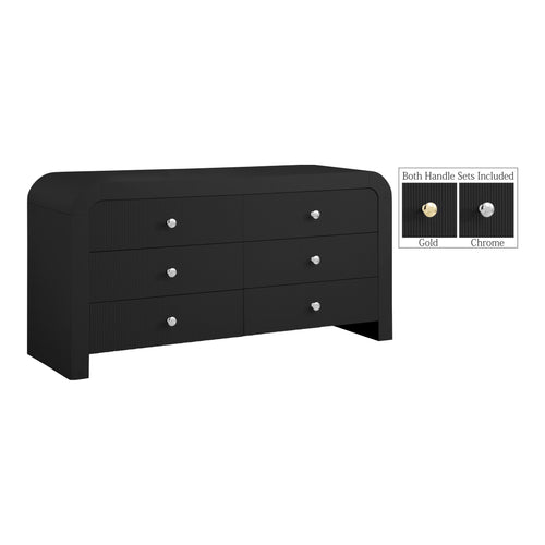 Artisto Ash Veneer Dresser in Black